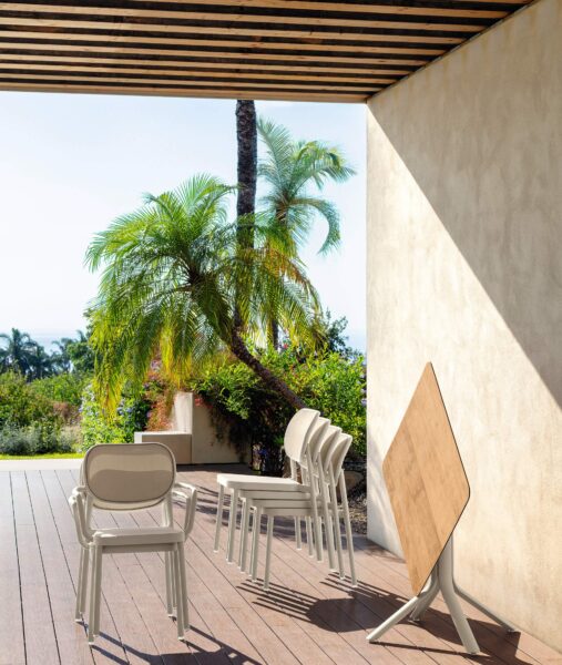 Meg Mesa de comedor plegable + round top 3