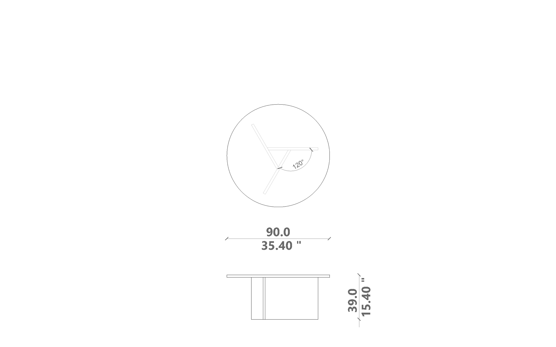 Venice Coffee Table d90