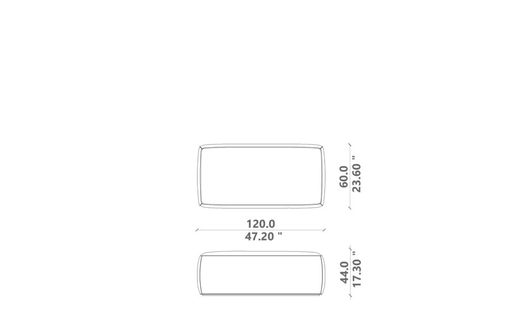 Otis pouf   120×60×44