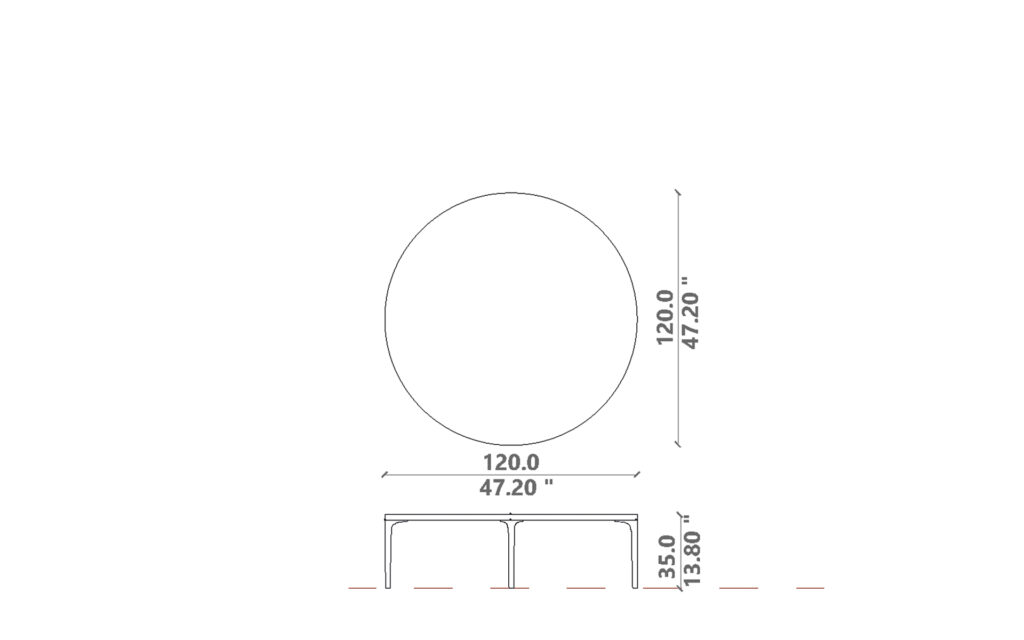 Soul coffee table D120x35H