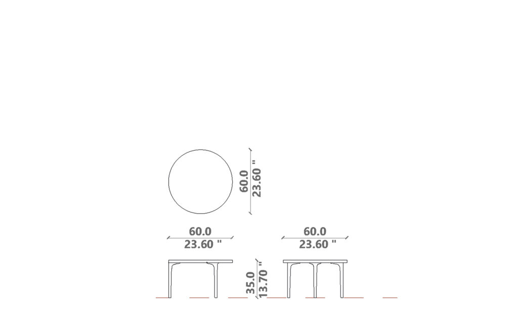 Soul coffee table D60x35H